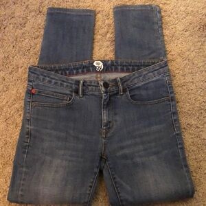 Mountain Hardwear Blue Straight Jeans Classic Style